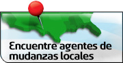 a pin pointing to a portion of Texas on a map that says encuentre agentes de mundanzas locales